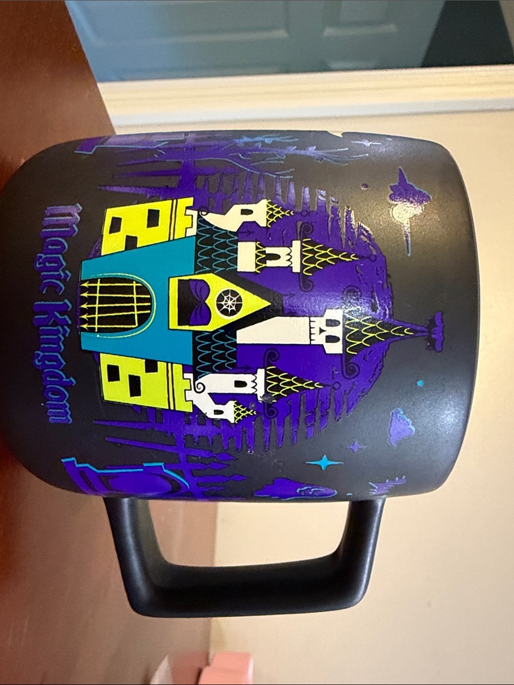 Disney Black Halloween Mug with Purple and Orange Artwork - Picture 2 of 4